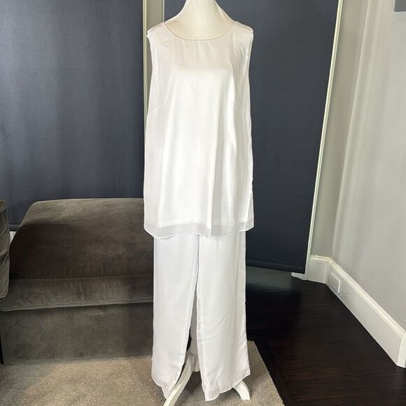 Women’s White 3 Piece Formal Pant Suit Set Size 16 NEW - Picture 6 of 14